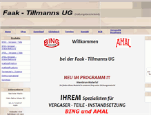 Tablet Screenshot of a-tillmanns.de